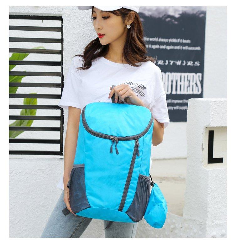 Foldable Outdoor Backpack, Lightweight Waterproof Travel Bag, Large Capacity Hiking Pack, Portable Storage Skin Bag, Cross-Border Exclusive