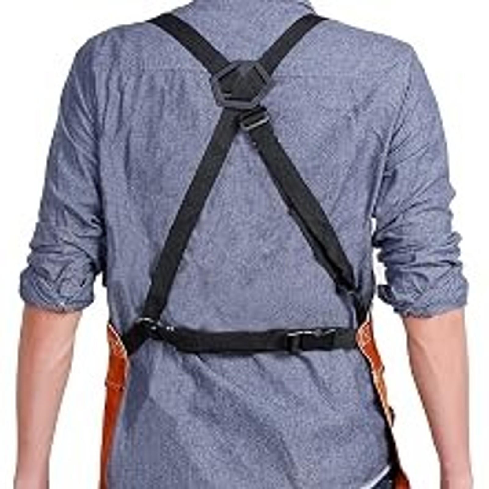 Leather Welding Apron with 6 Pockets, Heat & Flame Resistant for Blacksmith Leather Welding Apron with 6 Pockets, Heat & Flame Resistant for Blacksmith