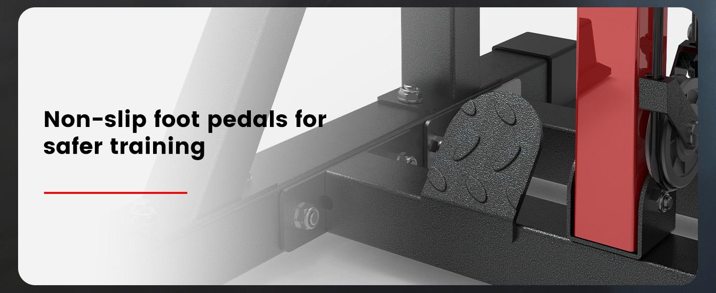 Pooboo Pull Up Bar Power Tower Dip Station,Cable Machine-Integrated 450LBS Multi-Function Adjustable Height Fitness Strength Training Equipment for Home Gym Strength Training Equipment