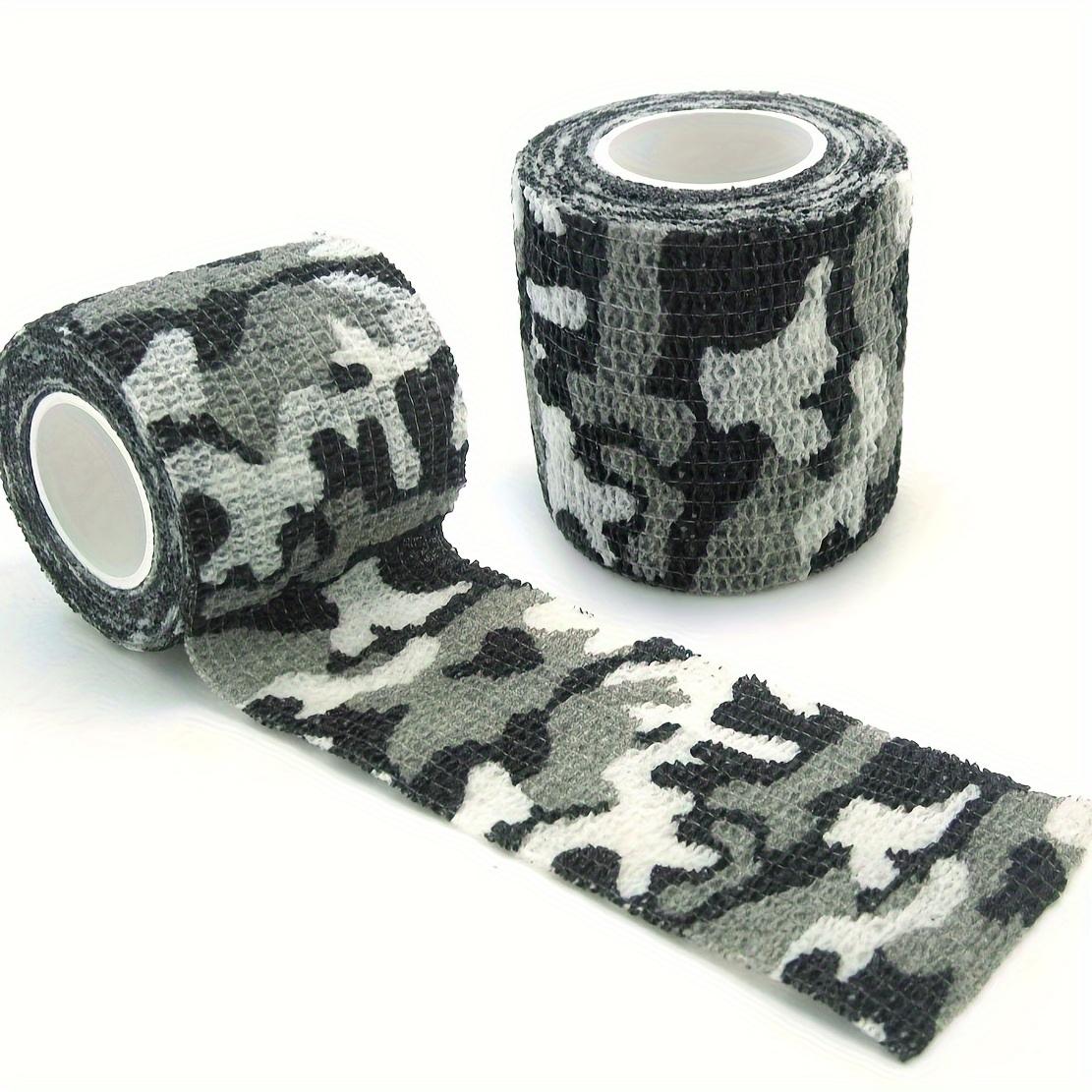 12 Rolls Camouflage Print Self-Adhesive Bandage Wrap for Finger/Wrist Support, Camping/Fishing Gear & Outdoor Sports Safety Guard