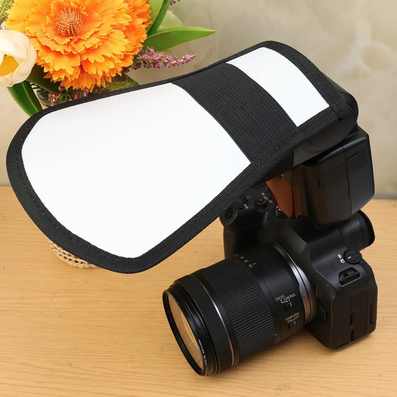 Universal Camera Softbox Flash Light Reflective Board Diffuser Portable Reflector Set Silver Color Bendable Flash Reflector Kit