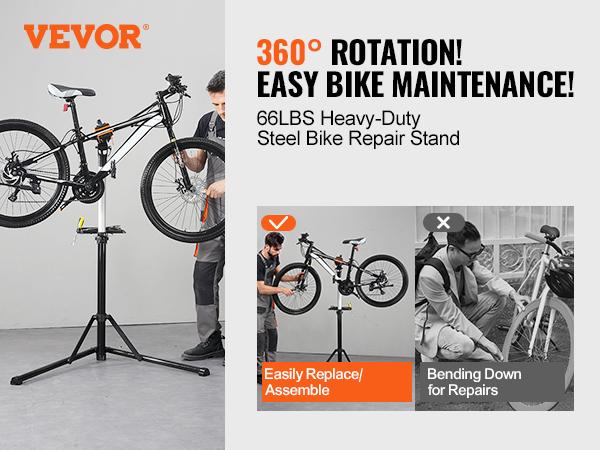 VEVOR Bike Repair Stand, 66 lbs Heavy-duty Aluminum Bicycle Repair Stand, Adjustable Height Bike Maintenance Workstand with Magnetic Tool Tray Telescopic Arm, Foldable Bike Work Stand for Home, Shops VEVOR Bike Repair Stand, 66 lbs Heavy-duty Aluminum Bicycle Repair Stand, Adjustable Height Bike Maintenance Workstand with Magnetic Tool Tray Telescopic Arm, Foldable Bike Work Stand for Home, Shops