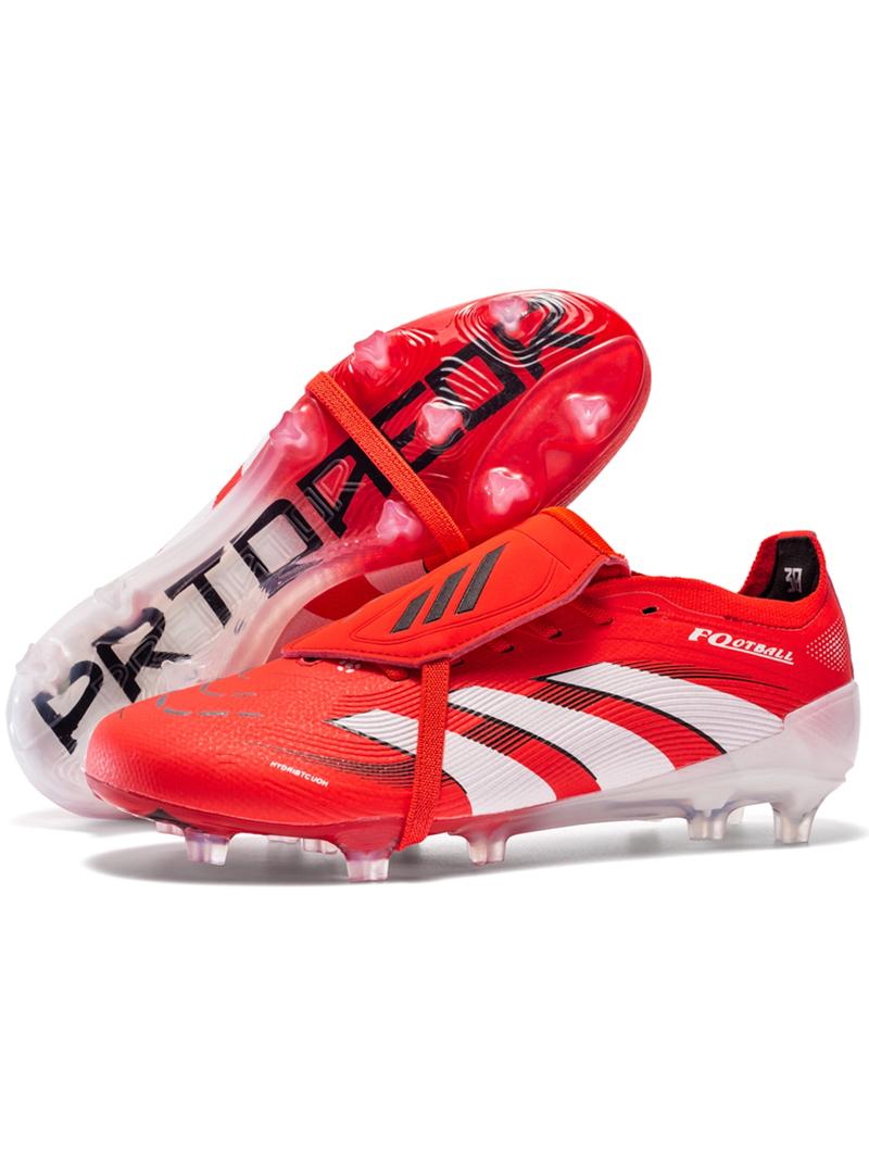 Unisex's Foldable Sporty Football Shoes, Comfortable and Durable Striped Microfiber Upper Football Boots, All Seasons Unisex's Foldable Sporty Football Shoes, Comfortable and Durable Striped Microfiber Upper Football Boots, All Seasons