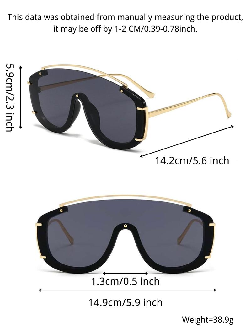 Unisex Fashionable All-match Tinted Lens Sunglasses, Trendy Casual Frame Sunglasses for Everyday Use, Fashion Accessories for Outdoor Activities