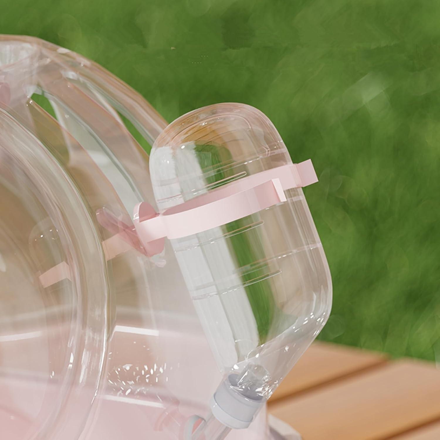 Hamster Special Cage, Portable Outdoor Carrier, Transparent Hamster Cage, Large Villa for Golden Hamsters and Flower Rats