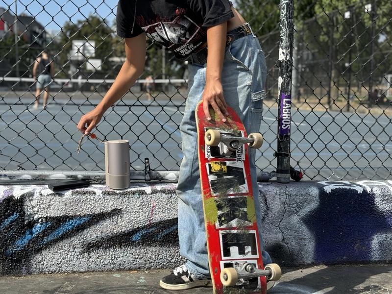 XGIMI MoGo 3 Pro 1080P Portable Projector, Google TV with Netflix, 450 ISO Lumens, Dual Speakers, ISA 2.0, Multiple Connections, Built-In Adjustable Stand