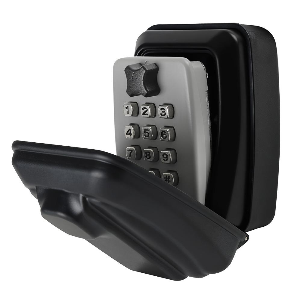 Key Lock Box Wall Mount with Code, Key Lock Box for Outside, Waterproof Key Safe Extra Large Lockbox for Keys Outdoor, 12-Digit Combination Key Storage Box Spare Hider for Home Garage