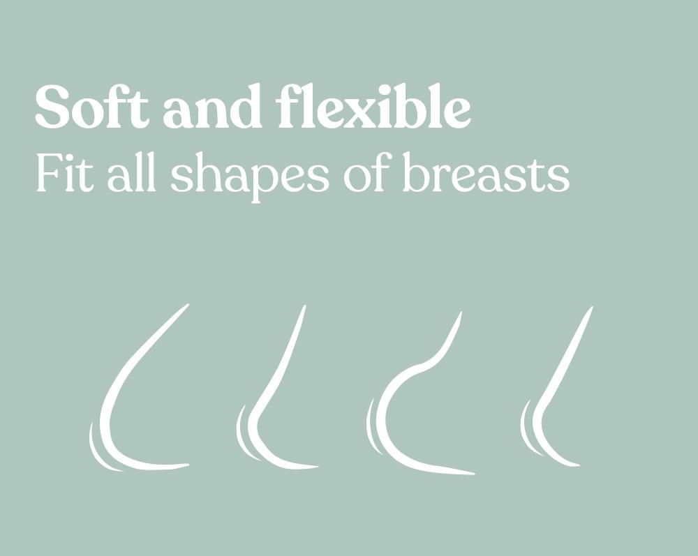 HSIA Breathable Non-Adhesive Reusable Washable Invisible Seamless Silicone Nipple Pasties Breasts Covers