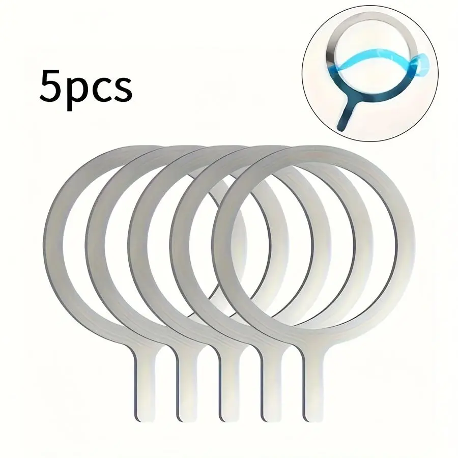 5pcs Magnetic Sticker Pad Compatible with Magnetic Phone Holder, Magnetic Wireless Charger Metal Plate