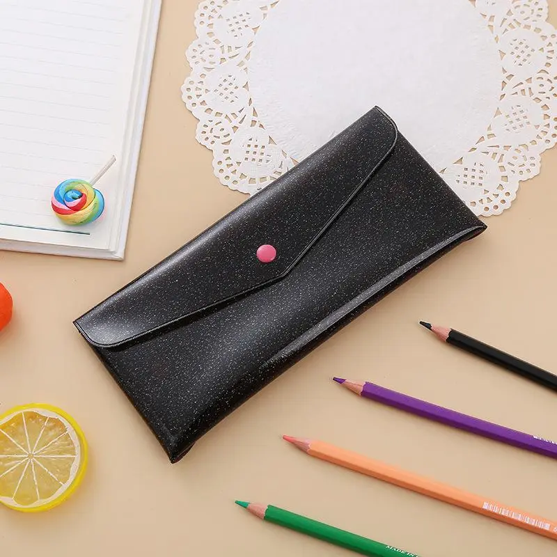 Sparkling black pencil case