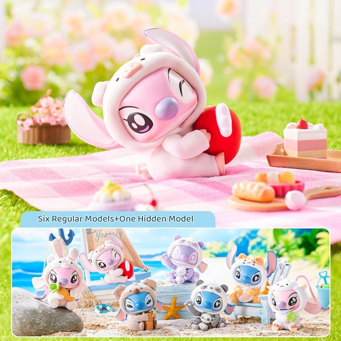 Disney Lilo & Stitch Series Animal Party Surprise Blind Box Figure Random Style -Collectible Toys Desktop Display Case Home Decoration Ideal Birthday Day Gifts For Stitch Fans