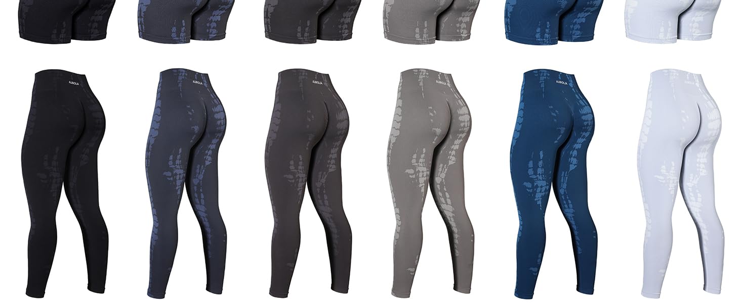 AUROLA Serpent Seamless Scrunch Workout Shorts for Women,Tummy Control Squat Proof Ribbed Thick Active Gym Short SpringStatements