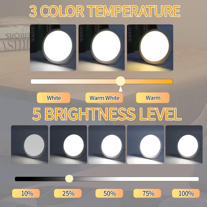 LED Sunlight Lamp Simulates Natural Light, Touch Control with Memory Function, Adjustable Brightness Levels, Portable Home Office Use