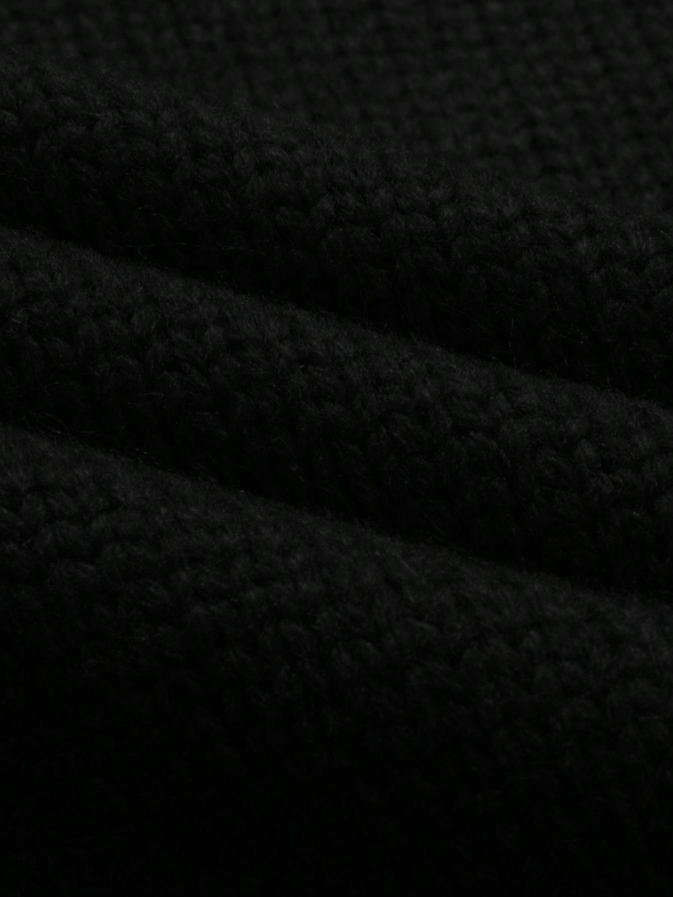 Fall & Winter Unisex Street Fashion Casual Long Sleeve Ripped Knit Sweater Pullover, Loose Fit Comfortable Cleanfit Round Neck Top, Knitwear