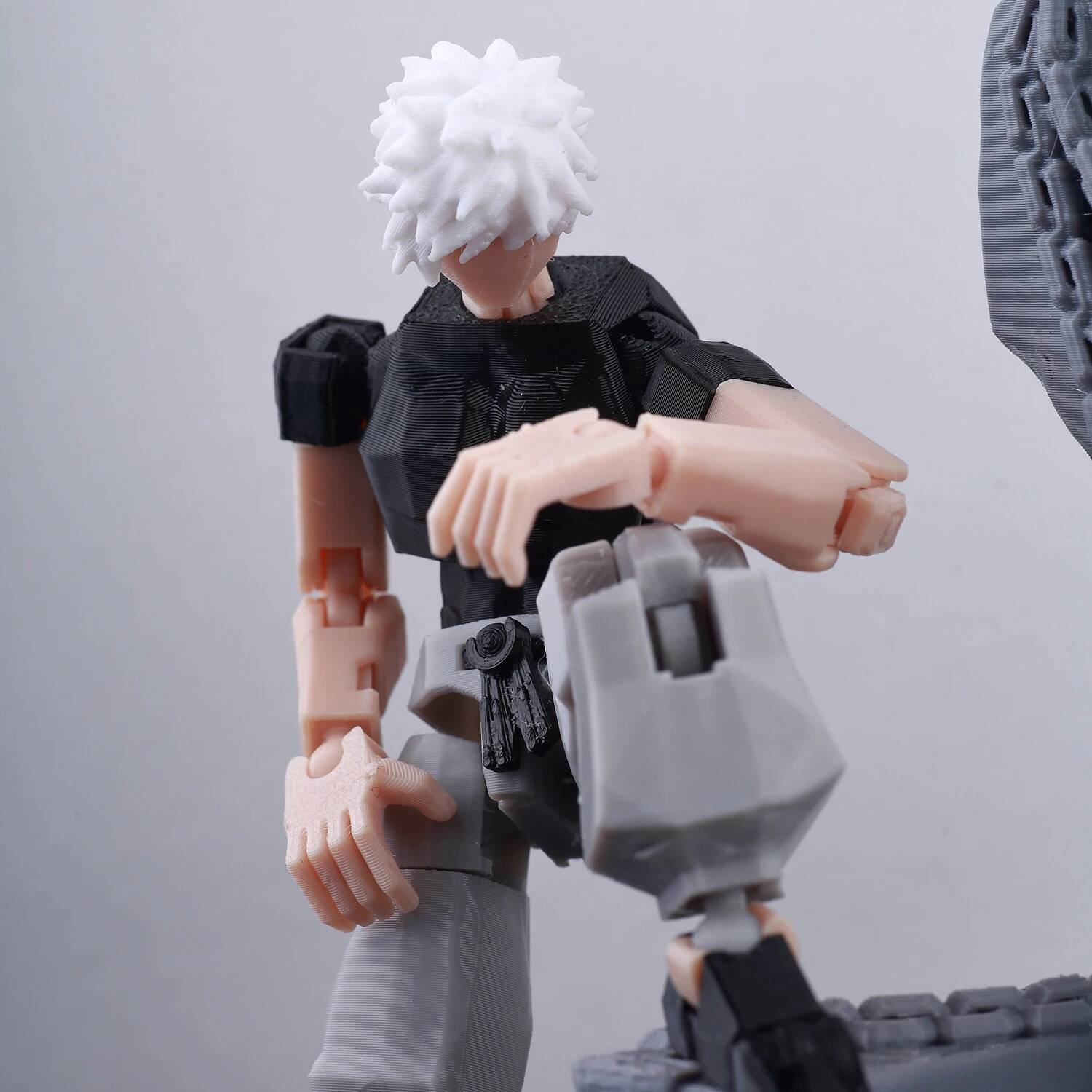 9L3D Printed Titan 13 Jujutsu Kaisen Mahoraga Figure Dummy 13 Lucky 13 Multi-Jointed Poseable Anime Model Collectible Toys Gifts
