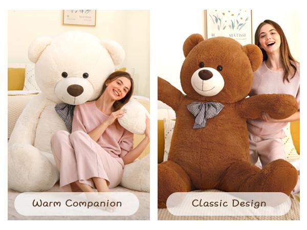 MaoGoLan 4ft 5ft 6ft Giant Teddy Bear Stuffed Animal Big Teddy Bear Stuffed Bear Baby Shower Life Size Large Teddy Bear for Girlfriend Boyfriend Wife Children, For Birthday,  Wedding party, Anniversary  #dealsforyoudays
