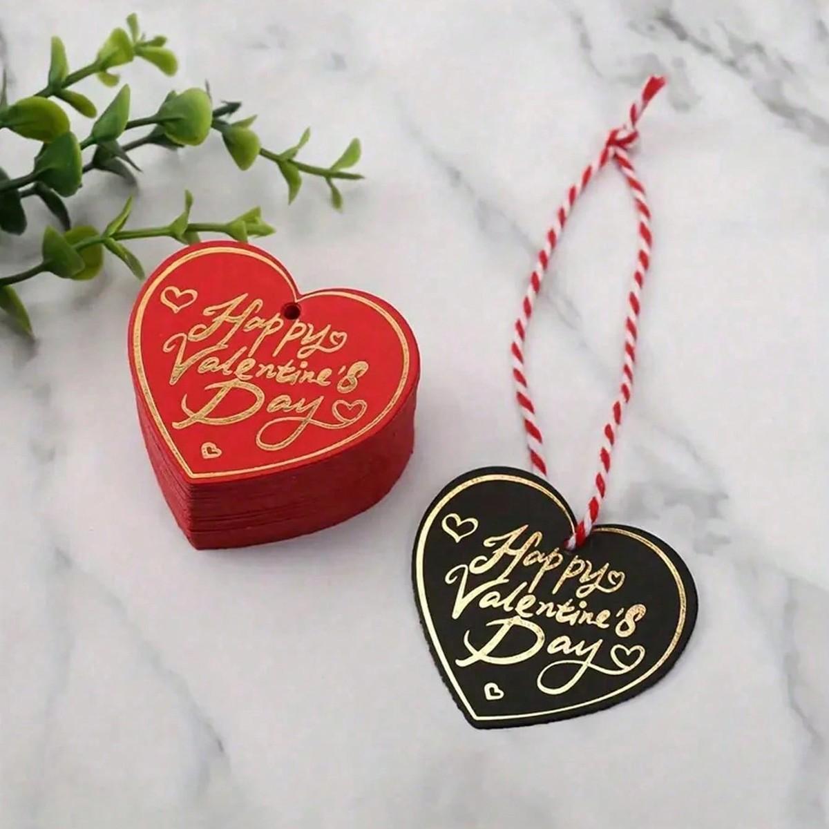 Valentine's Day Gift Tags, Letters, Heart Shaped Paper Labels, Party Decor, Holiday Gifts, Special Occasions