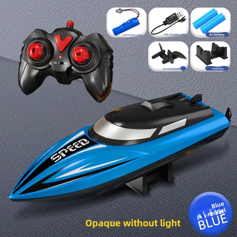Fast RC Boat for Boys – Dual Motor High Speed Remote Control Toy with Glow Light & Waterproof Hull, 2.4GHz Racing Boat for Pool Lake, Best Birthday Gift for Kids Teenagers