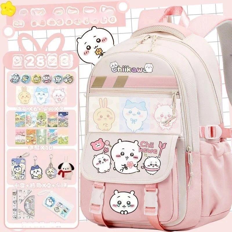 Anime Cartoon Chiikawa School Bag Junior School Primary School Student Hachiware Backpack Usagi Spine Protector Reduce Burden