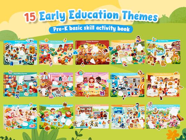 JoyCat Preschool Busy Books Language Toys, Montessori Busy Board, Educational Learning Flash Cards, Sensory Toys, Creative Learning & Fun Activities