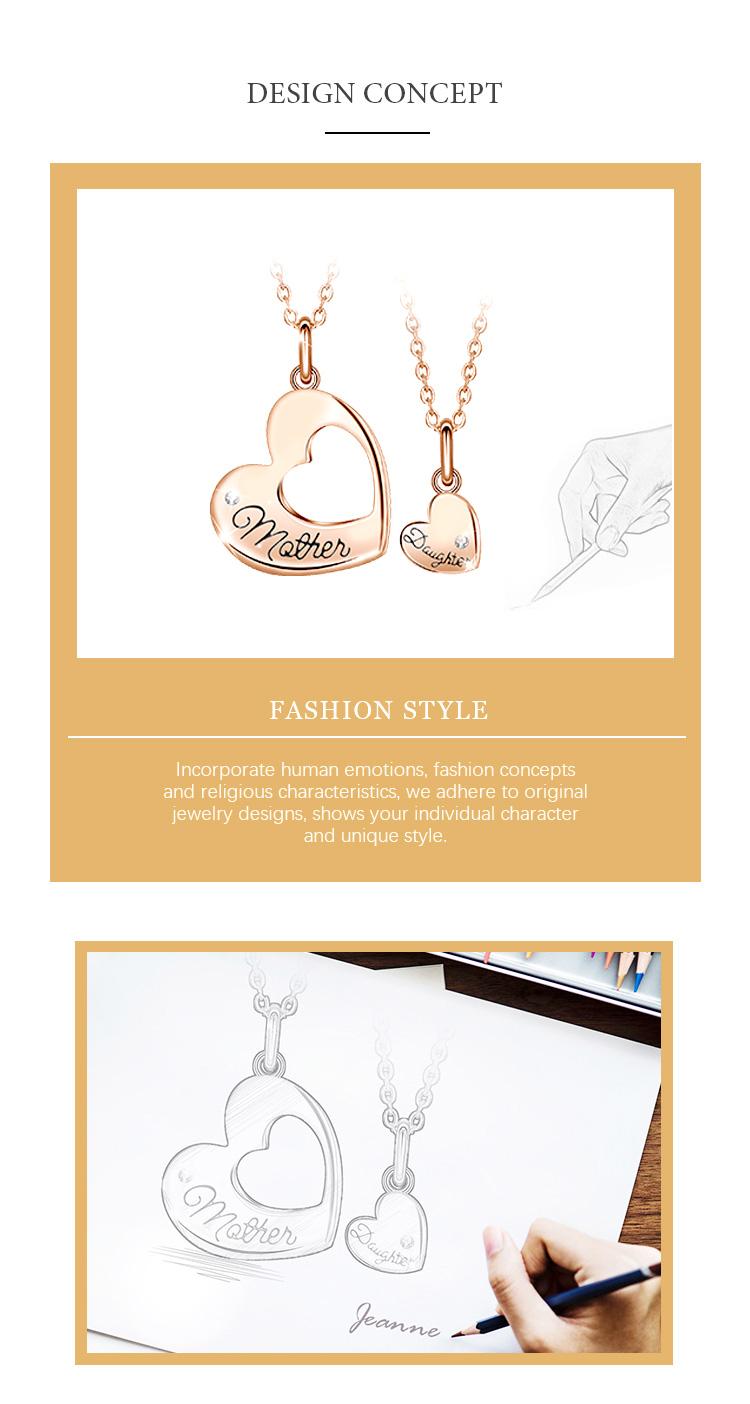 Harmony 'Mother & Daughter' Heart Pendants, Luxury Cubic Zirconia Necklace Set, Meaningful Jewelry Gift, Heartfelt Birthday & Holiday Gift