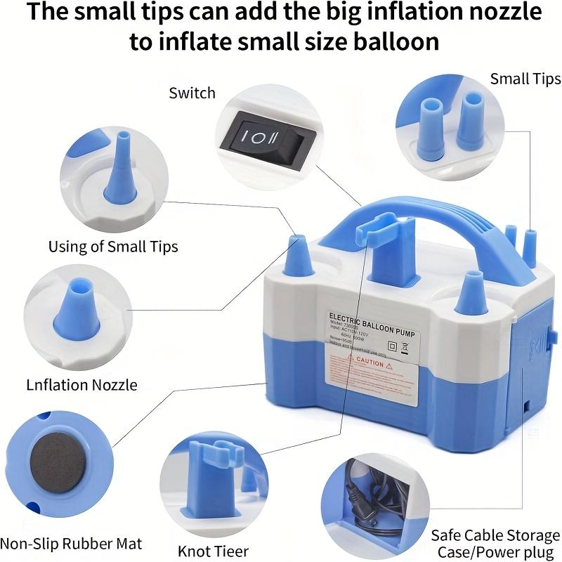 high-power electric balloon inflator balloon inflator double-hole automatic inflator inflatable ball machine wedding room balloon blowing weapon