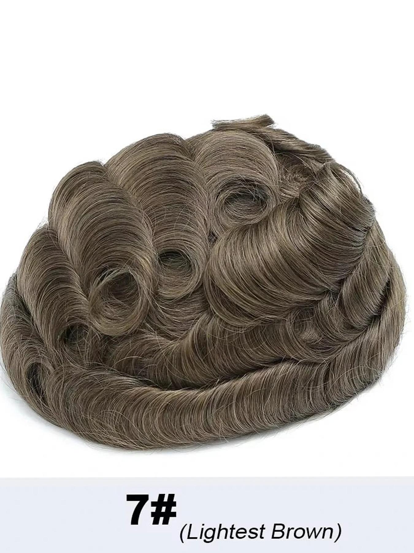 Men's Q6 Lace Toupee, Breathable Lightweight Hair System with Natural Look, Comfortable Fit for Daily Wear, Easy to Style for a Clean and Confident Appearance