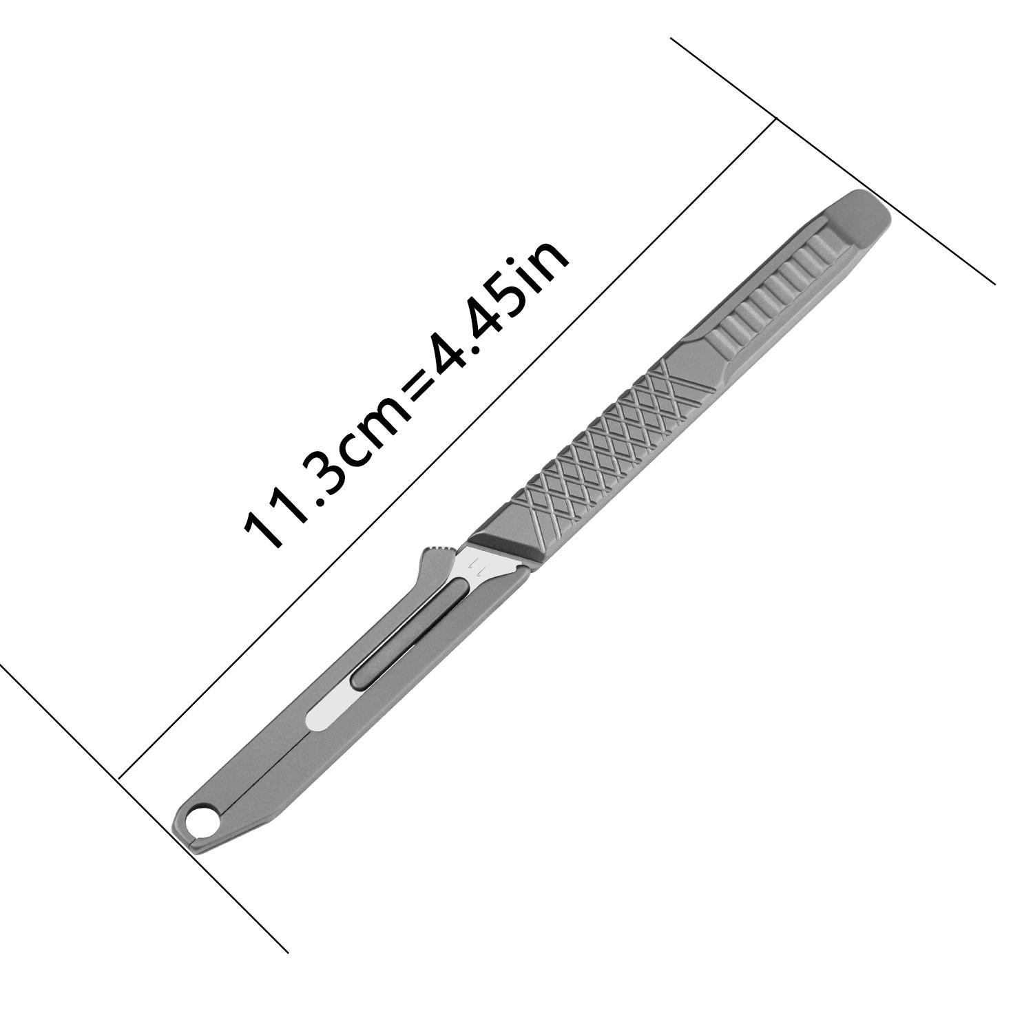 DIY Knife Set with Titanium Alloy Handle, Ergonomic Grip, Durable and Replaceable Blades, Ideal for DIY Projects and Crafts, High-Quality Tools