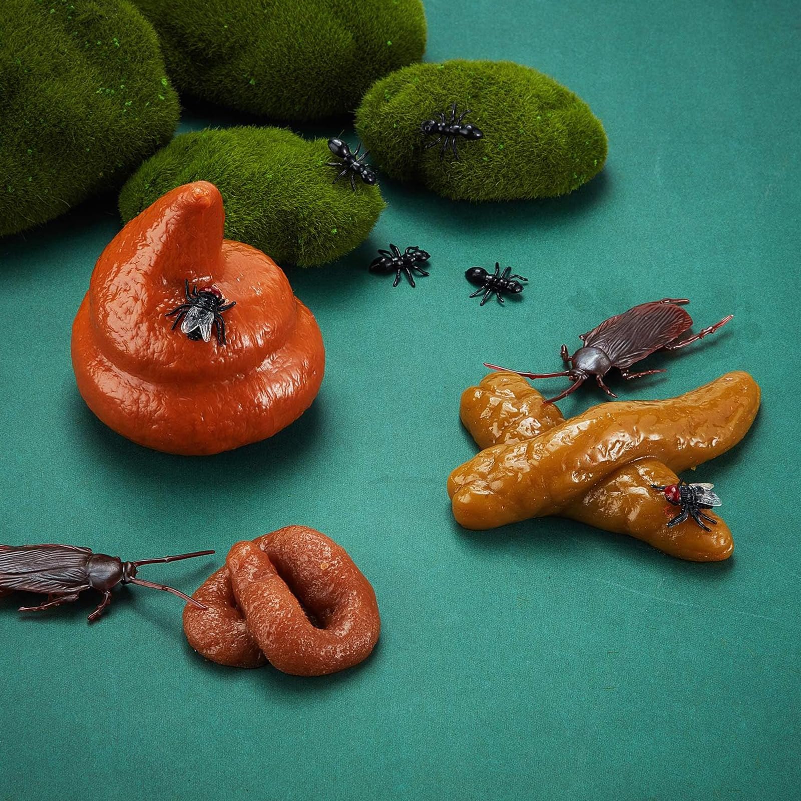 Fake Poop 7/8 Pcs Realistic Prank Poop Props Brown Soft Poop Fun Party Supplies Prank Games with Friends Family Classmates Fake Turd Gifts Perfect for Office Pranks,Pet Pranks Birthday Graduation Party Funny Gift for Mother's Day