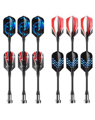 Magnetic Darts - 24 Count Plastic Wing Replacement Darts with Durable Safe Tips for Magnet Dartboard, Outdoor Games Toy for Kids