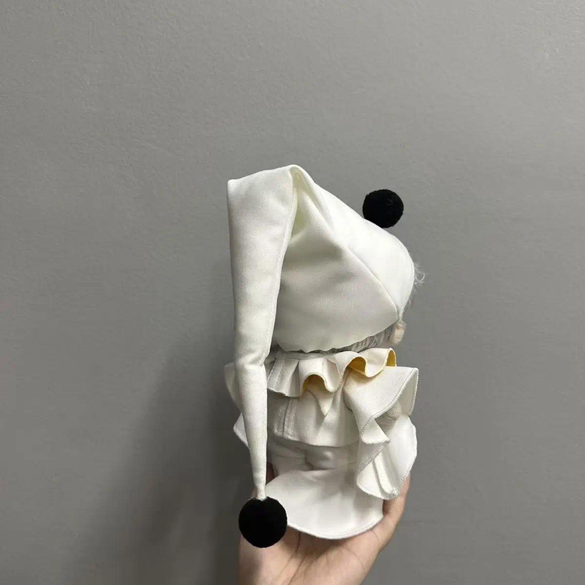 10cm The Freak Circus Pierrot Cotton Doll Handmade Stuffed Plushie Kawaii Anime Clown Figure Pierrot Collectible Gift For Fans