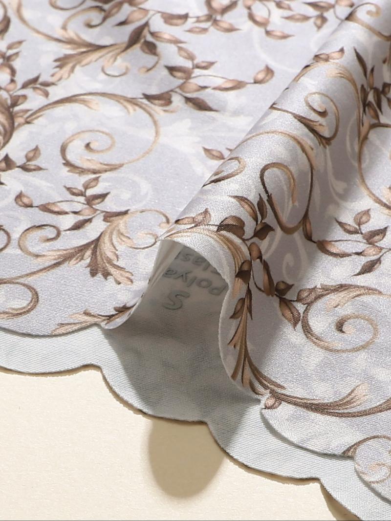 Women's Seamless Panties Set, Soft Thin Fitted Design, Fashionable Wave Edge, Casual Plain Pattern, All Seasons Wear