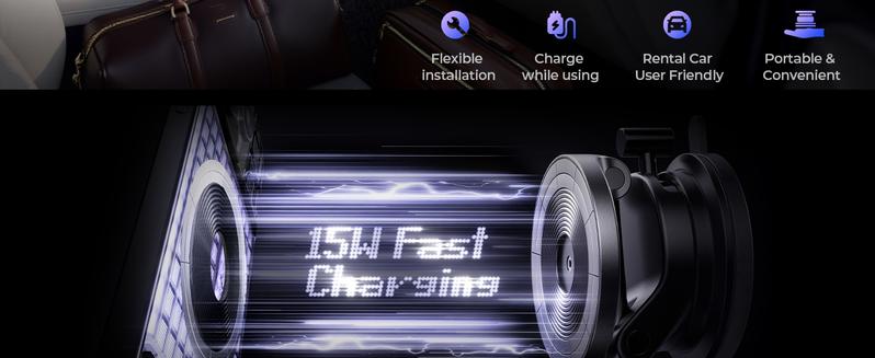 LISEN 15W Magsafe Car Mount Charger，[Lever Lock] Suction Cup Phone Mount,360° Vacuum Magnetic Car Phone Holder Charger Wireless for iPhone 17 Pro Max Air 16-12,Pixel 10,Samsung with MagSafe Case