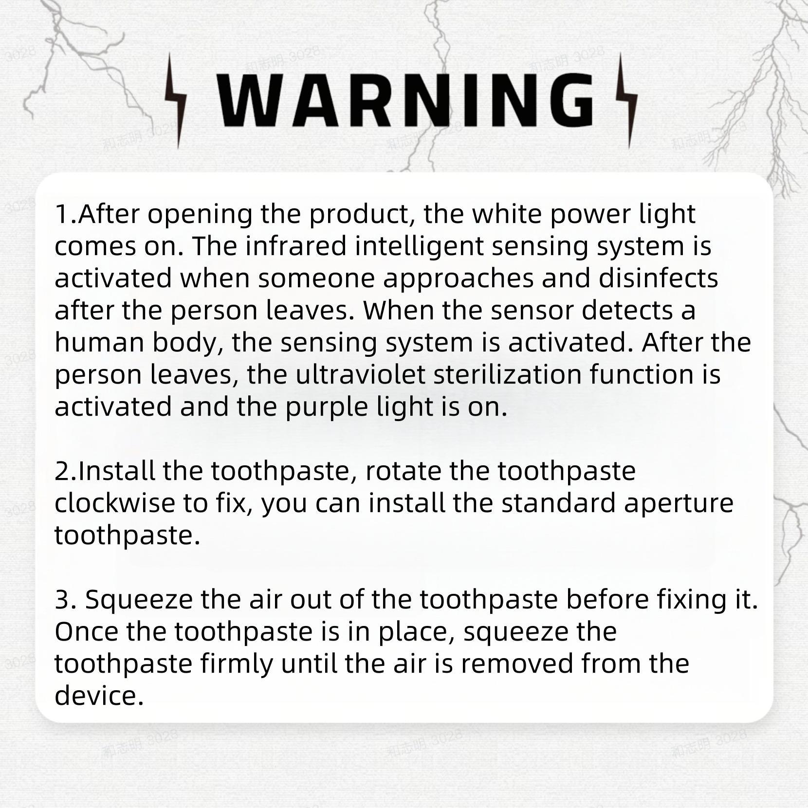 Smart Toothbrush Sterilizer with Automatic Toothpaste Dispenser, UV Sterilizer and Electric Toothbrush Holder, Wall-Mounted Toothbrush Storage Rack with UV Toothbrush Holders