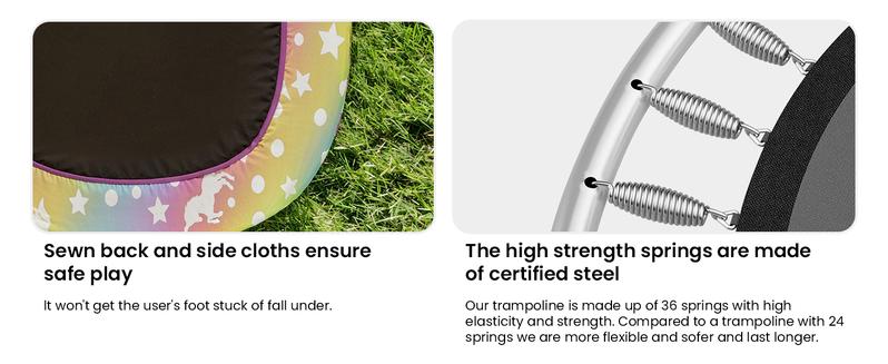 Lamerge Kid Trampoline, Bouncing Trampoline for Toddlers, ASTM-Approved with Safety Enclosure Net, Elliptic Design, 500lbs Capacity, Ages 1-8, Adjustable Handrail, 7-in-1, 60" Silent Basketball Hoop trampoline excellent gift for Christmas and New Year Lamerge Kid Trampoline, Bouncing Trampoline for Toddlers, ASTM-Approved with Safety Enclosure Net, Elliptic Design, 500lbs Capacity, Ages 1-8, Adjustable Handrail, 7-in-1, 60" Silent Basketball Hoop trampoline excellent gift for Christmas and New Year