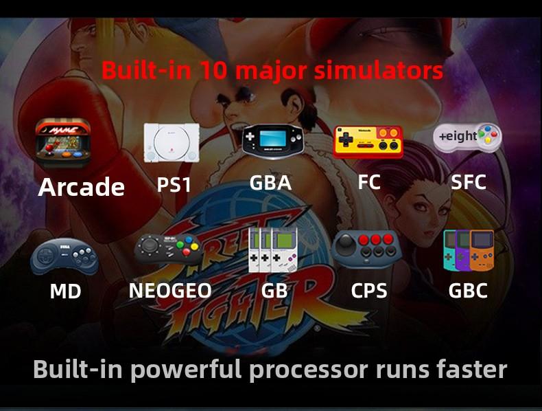 X12 PLUS Handheld Gaming Console, 7-inch Super Large Screen Game Console Handheld with NES, PSP and Arcade Simulators