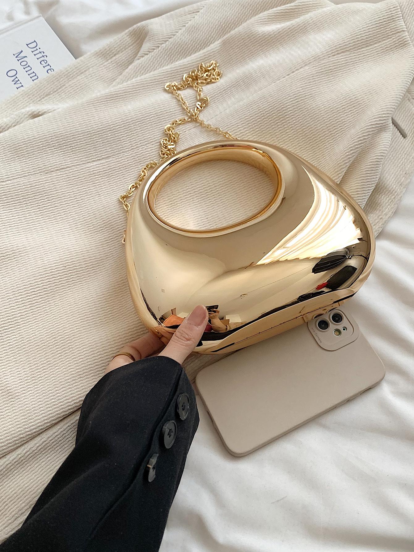 Women's Acrylic Box Bag, Fashionable Lipstick Coin Accessory Organizer Crossbody Bag, Elegant Party Chain Tb Purse