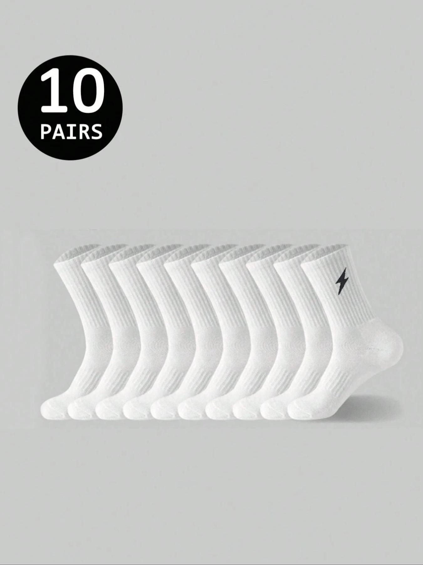 Men's Mid-Calf Socks, Soft Skin-Friendly, Anti-Odor, Non-Slip, Comfortable, Ideal for Running, Fitness, Basketball, Tennis