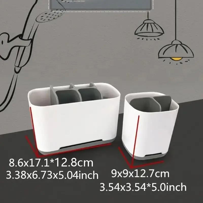 ⚖️ [Shatterproof] Plastic Dental Care Sorter | Sink Countertop Bin - (Check Product Size)