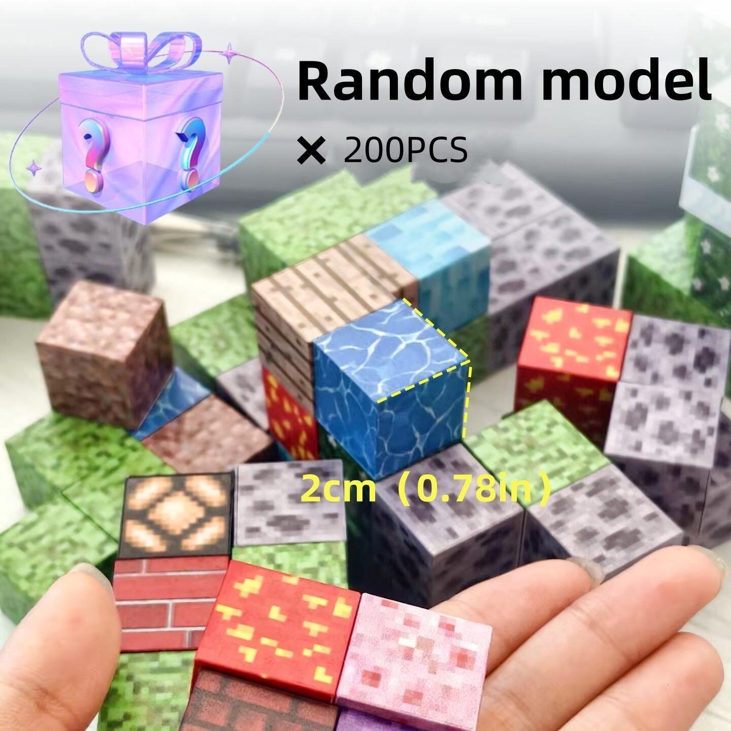 100/200pcs Magnetic Building Blocks Set, Stem Educational Toy for Kids, Creative Playset for Ages 3+, Random Colors