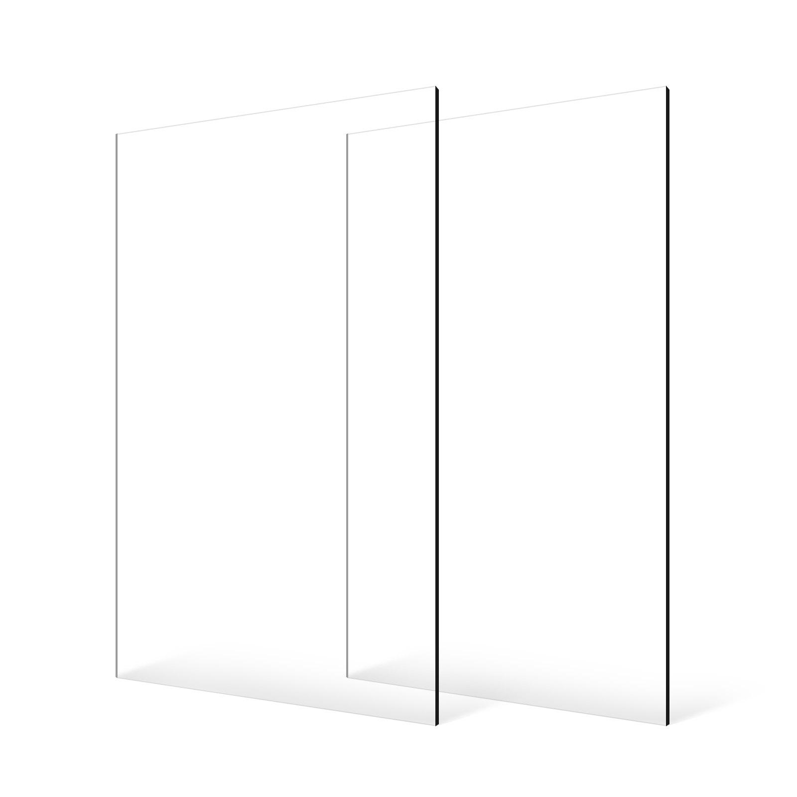 【Summerfinds】VEVOR Plexiglass Acrylic Sheets, 2-Pack Plastic Sheet, 24 x 48 Inch 1/8 Inch Thick Clear Plastic Cast Transparent Glass for Crafting Projects, Replacement Picture Frame Glass, DIY Display, Easy to Cu 【Summerfinds】VEVOR Plexiglass Acrylic Sheets, 2-Pack Plastic Sheet, 24 x 48 Inch 1/8 Inch Thick Clear Plastic Cast Transparent Glass for Crafting Projects, Replacement Picture Frame Glass, DIY Display, Easy to Cu