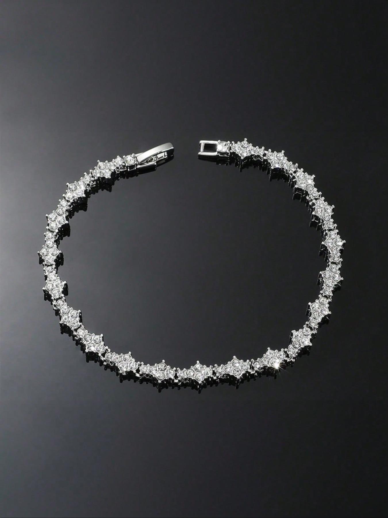 Hip-hop Style Tennis Bracelet, Alloy Chain Bracelet, Cz Bracelet, Accessories for Men and Women, Classic Sparkling Cubic Zirconia Commemorative Gift for Birthdays, Anniversaries, Exquisite Trendy Bracelet, Jewelry Bracelet, Bling Stylish Accessory Hip-hop Style Tennis Bracelet, Alloy Chain Bracelet, Cz Bracelet, Accessories for Men and Women, Classic Sparkling Cubic Zirconia Commemorative Gift for Birthdays, Anniversaries, Exquisite Trendy Bracelet, Jewelry Bracelet, Bling Stylish Accessory