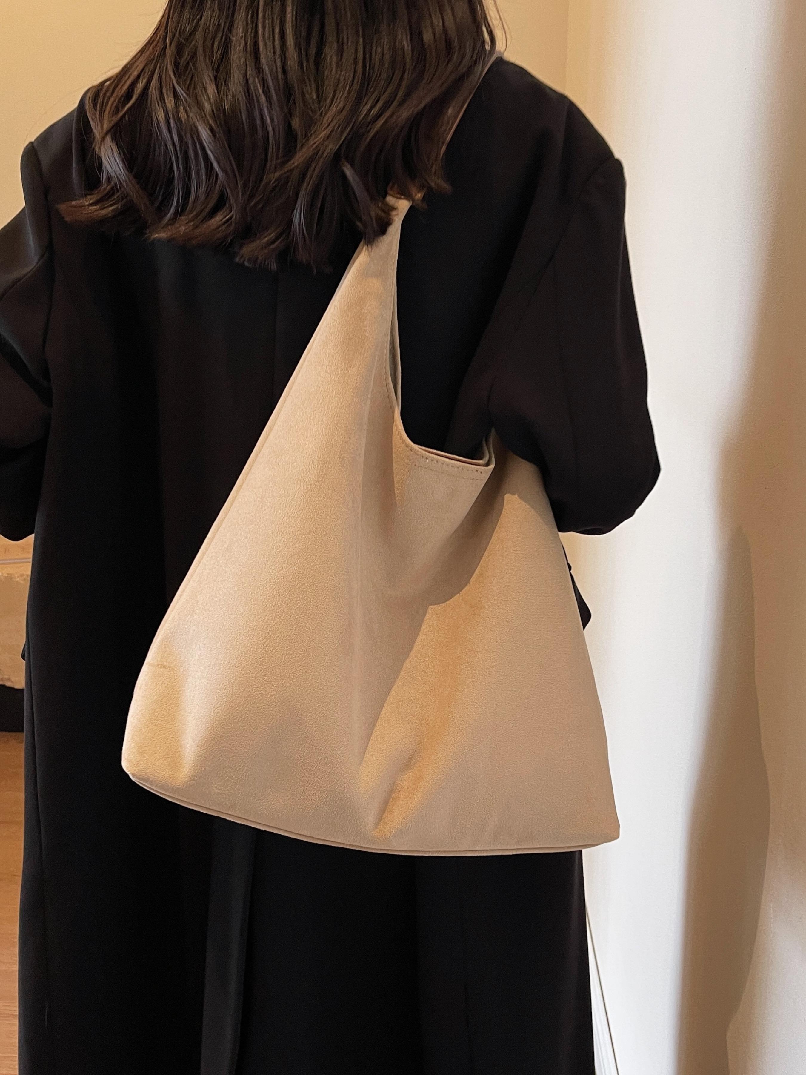 Elegant Shoulder Clutch Bag, Fashionable Shoulder Bag, Contemporary Plain Design, Large Capacity Commuter Fashion Accessory, Perfect for All Seasons