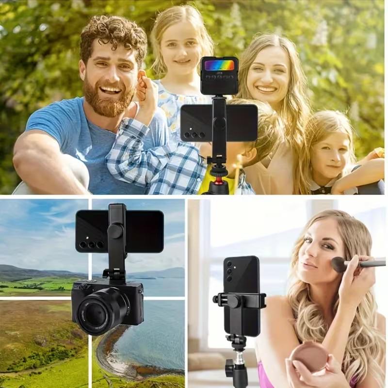 Phone holder with Cold Shoe Mount, Camera Hot Shoe UniversalCell Adapter Support Free AdjustmentJoints,Phone Tripod Mount for iphone17 Pro/MAX,for Samsung Galaxy and Other Phones Accessories Smartphone(Android Cellphone)#Easter Day