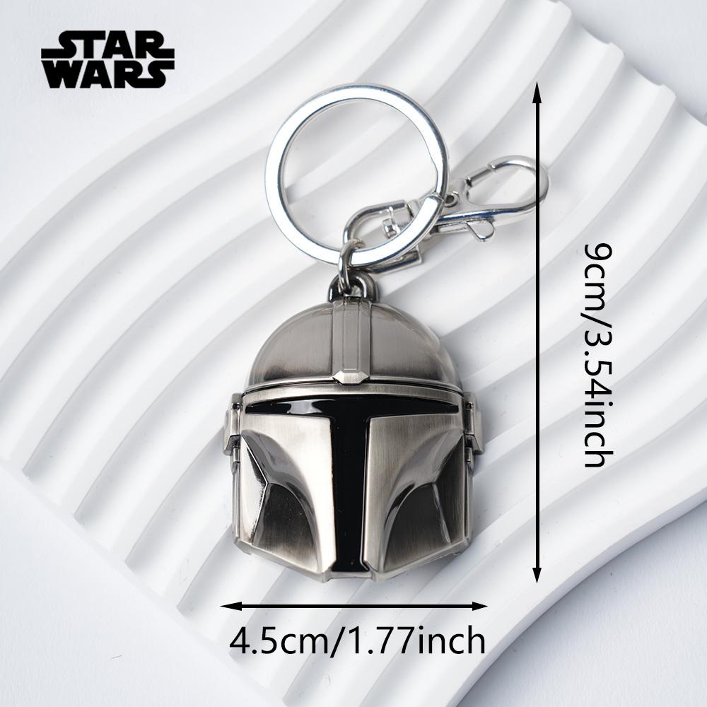 1PC Star Wars Officially Licensed Mandalorian Millennium Falcon X-Wing Pewter Keyring Zinc Alloy Metal Key Rings Durable Keychain DIY Crafts Bags Accessories Bag Clip Friend Gifts Christmas Present