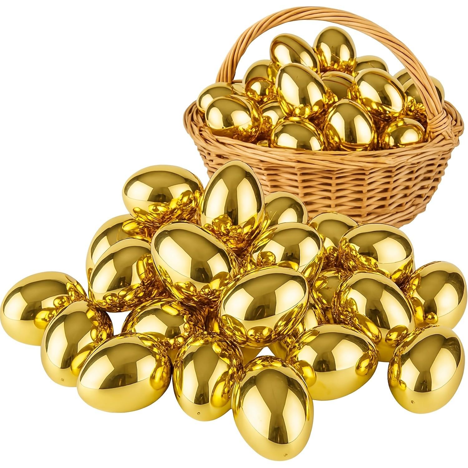 6-Pack Easter Eggs, Fillable Plastic Eggs for Easter Egg Hunt, Basket Liner, Party Gifts, Holiday Decorations