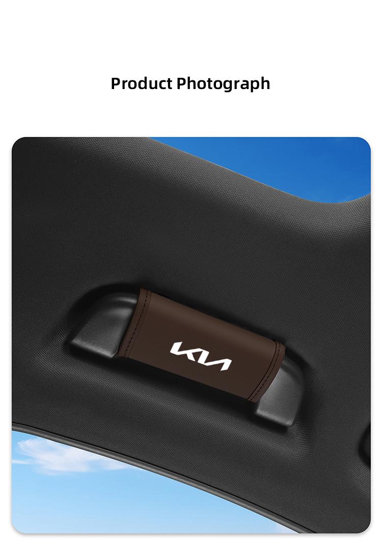 Car Roof Handle Protective Cover Pull Gloves Interior Accessories For KIA Carnival Niro EV9 K8 Forte Cerato Sportage Ray EV Telluride Seltos Cadenza RIO EV6 Stinger Ceed Picanto Sorento Borrego K5 K9 Syros Optima Sonet EV3
