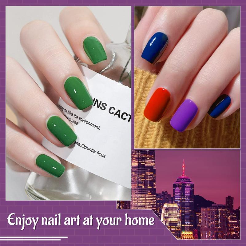 JODSONE 60 PCS Gel Nail Polish Kit with U V Light Base and Matte Glossy Top Coat Nail Gel Polish Soak off Manicure Accessory Tools Suitable for All Seasons JODSONE 60 PCS Gel Nail Polish Kit with U V Light Base and Matte Glossy Top Coat Nail Gel Polish Soak off Manicure Accessory Tools Suitable for All Seasons