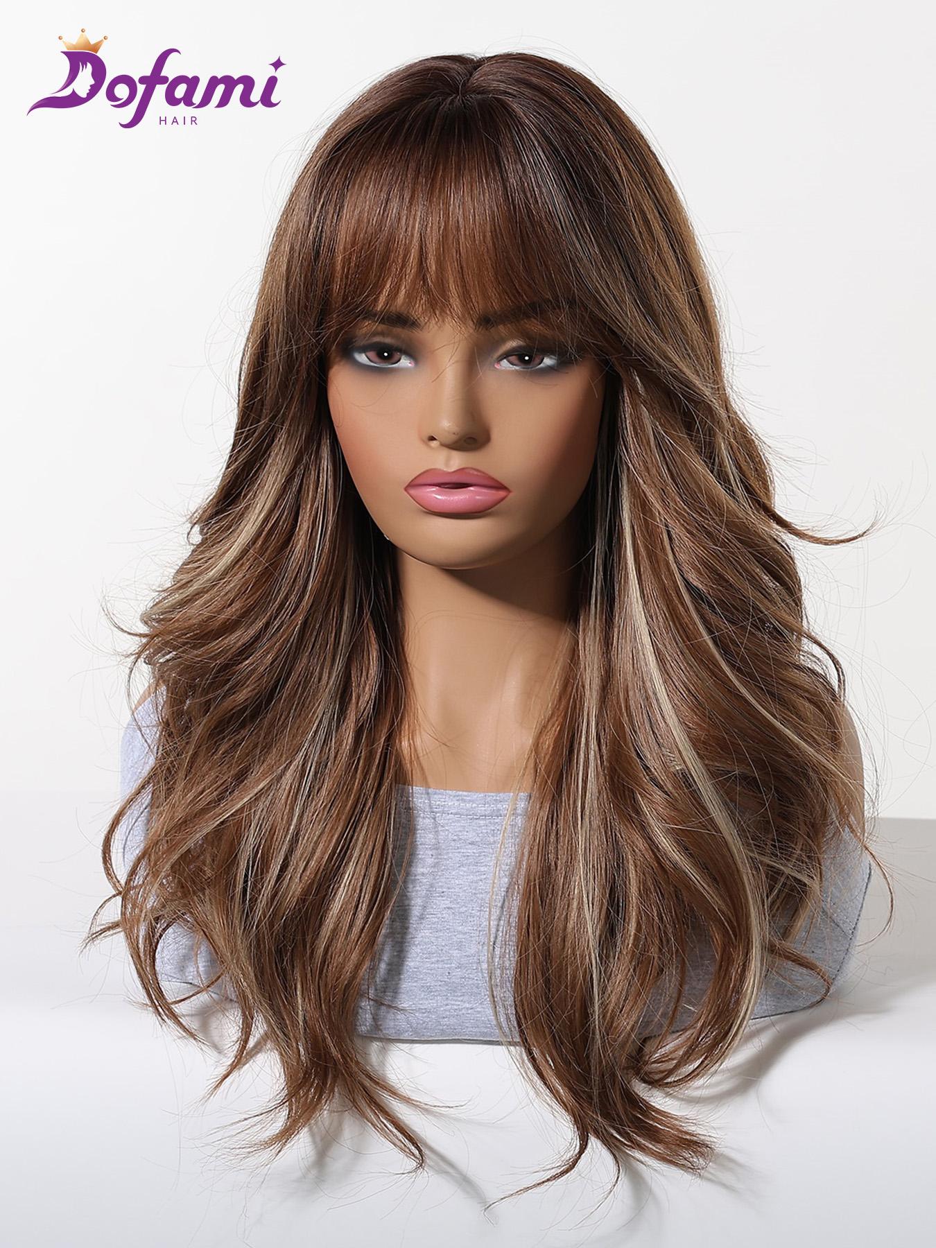 Large Size Mechanism Realistic Scalp Wig, Synthetic Material Wigs, Multiple Styles Parting, Durable and Easy to Maintain, Natural Look Invisible Crown Hairstyle