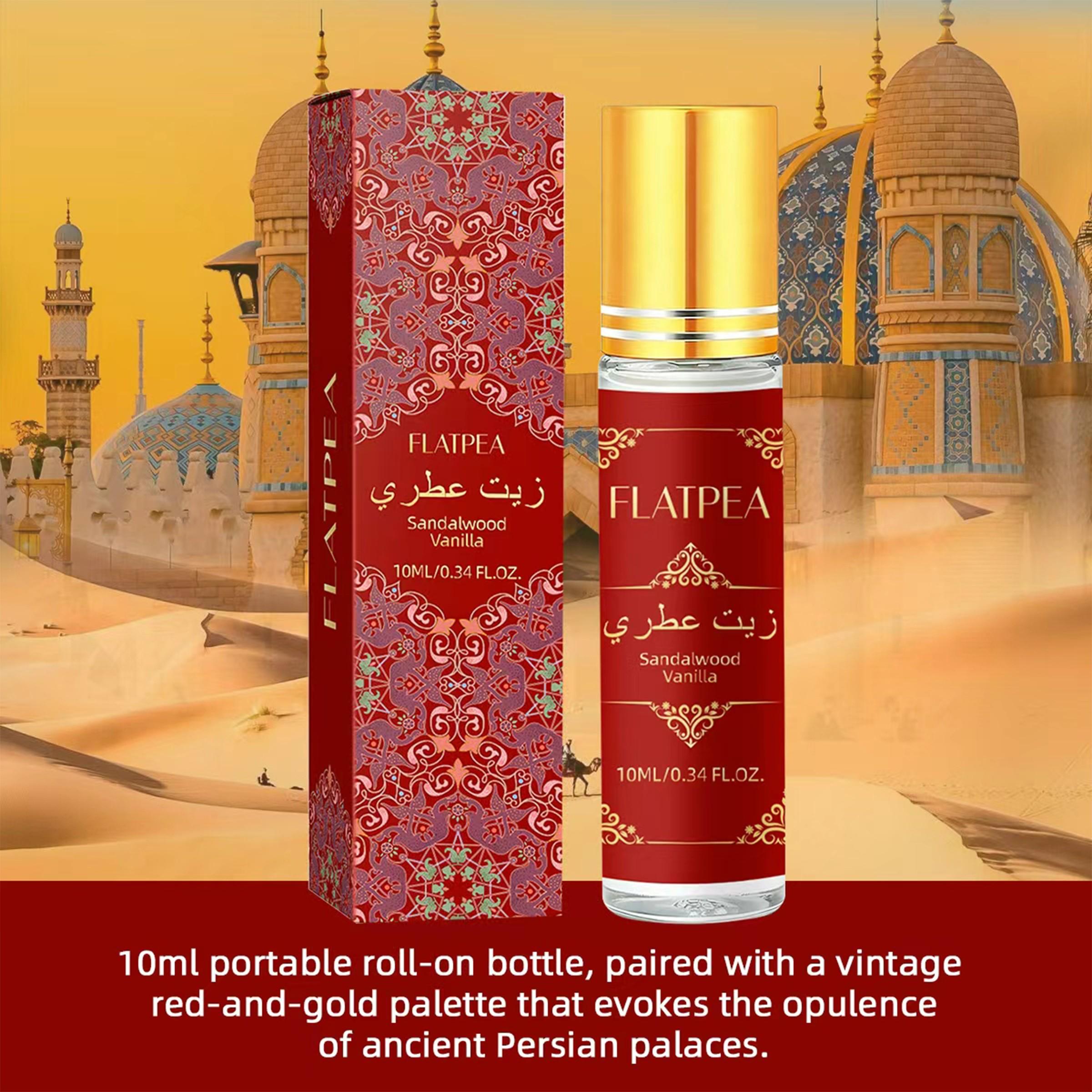 Clear Woody Warm Vanilla Rollerball Fragrance Oil, Sandalwood Vanilla Woody Scent, Alcohol-Free, Long-Lasting, 10ML, Retro Gift Box